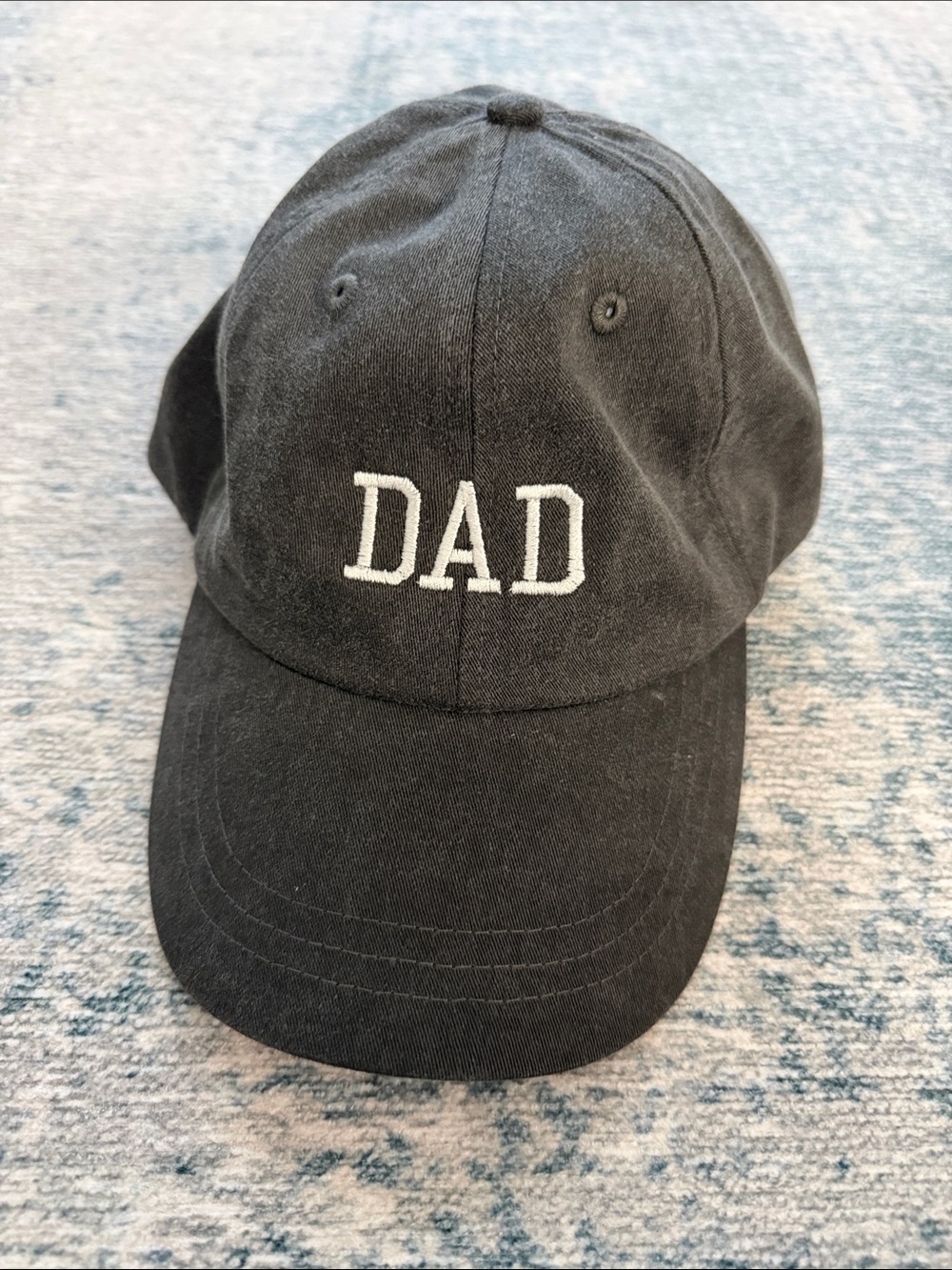 Acid wash Black "DAD" Embroidered Baseball Cap - Kids Accessories